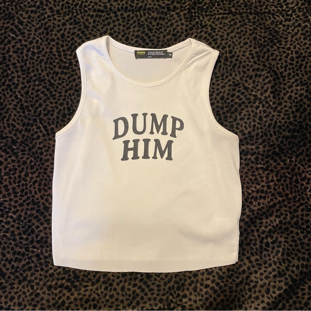 Cropped Dump Him Tank Top